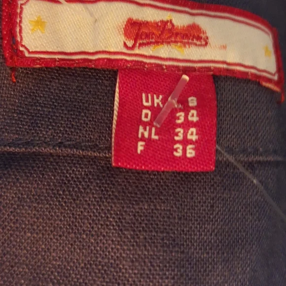 Joe Browns Cat print short sleeve blue shift dress UK 8 viscose/ linen blend - Picture 9 of 10